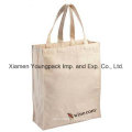Eco-Friendly Reusable 100% Natural Cotton Canvas Carrier Shopper Bag